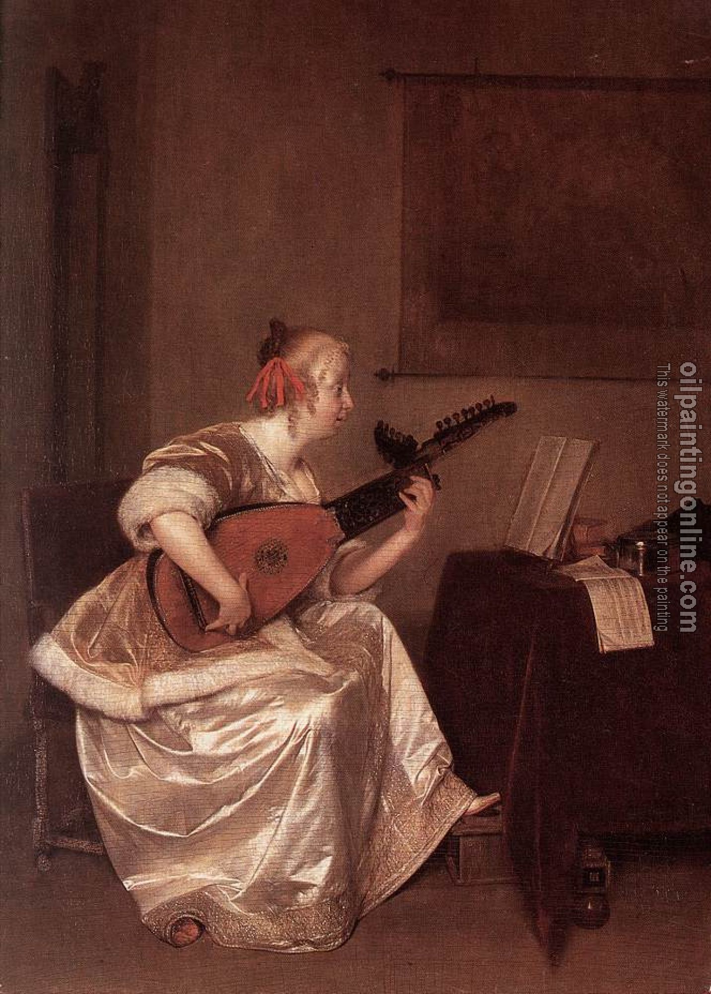 Borch, Gerard Ter - The Lute Player